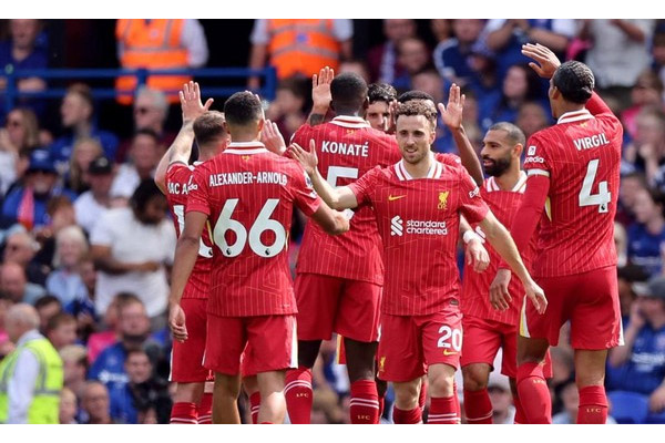 Hasil Liga Inggris: Salah Cetak Gol, Liverpool Hajar Ipswich